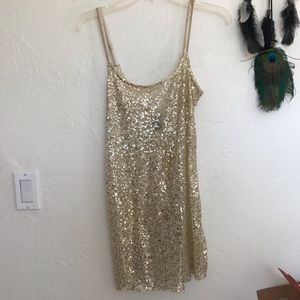 Free people sheer sequin tunic